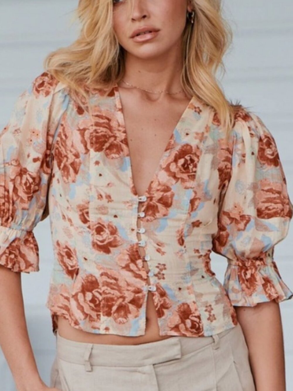 Free People Found You Printed Top